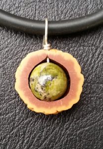 Quandong nuts Sterling Silver