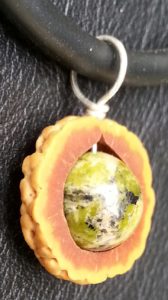 Quandong nuts Sterling Silver